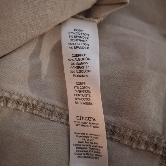 Zenergy By Chico's Women's Beige Casual Jacket - Picture 7 of 10